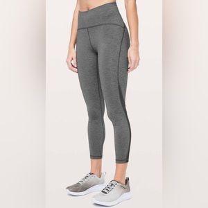 Lululemon Athletica Gray Train Times 7/8 Leggings